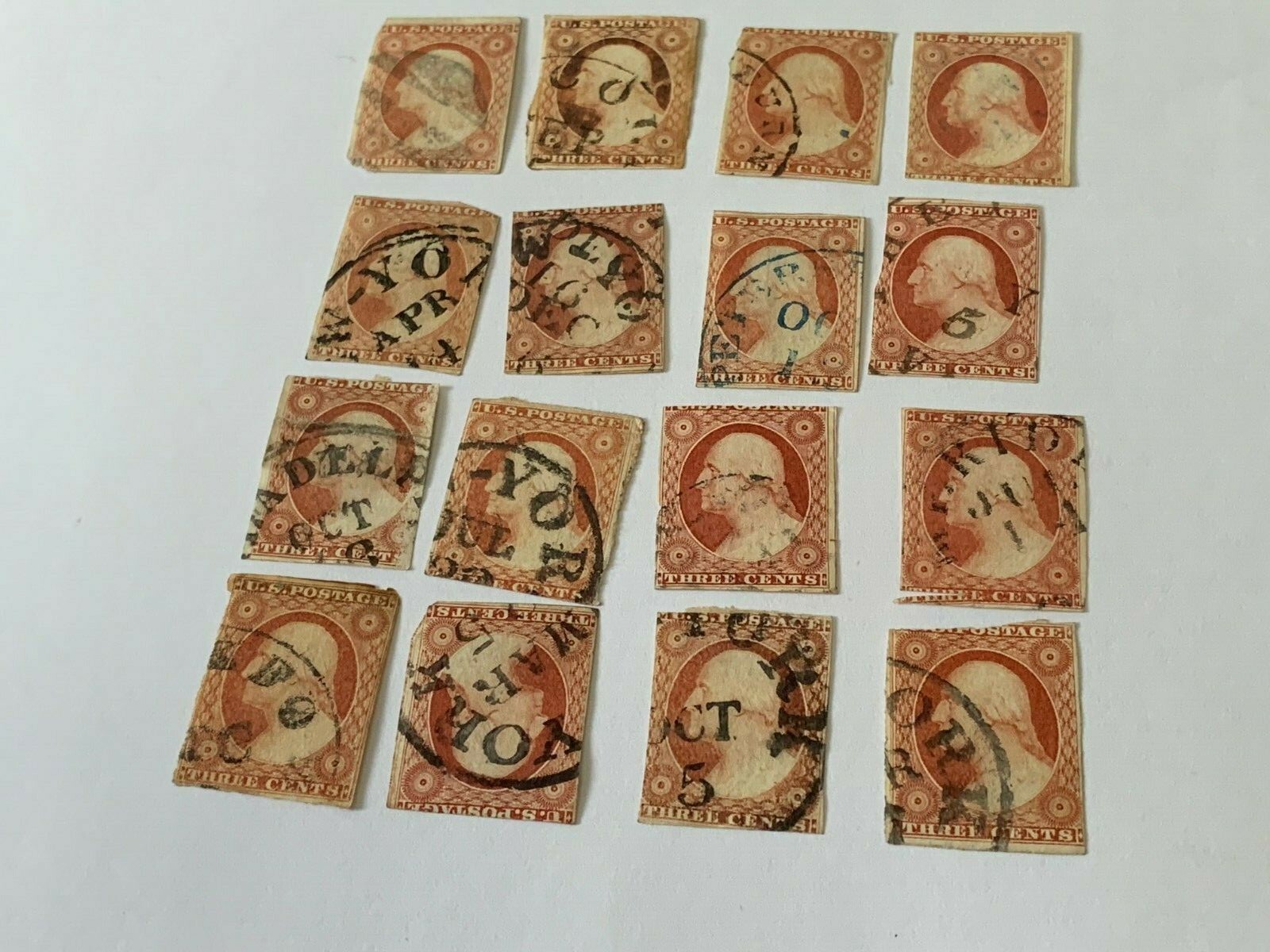 U.S 1857 #11 Imperforate Used Stamp Estate Liquidation purchase for one stamp