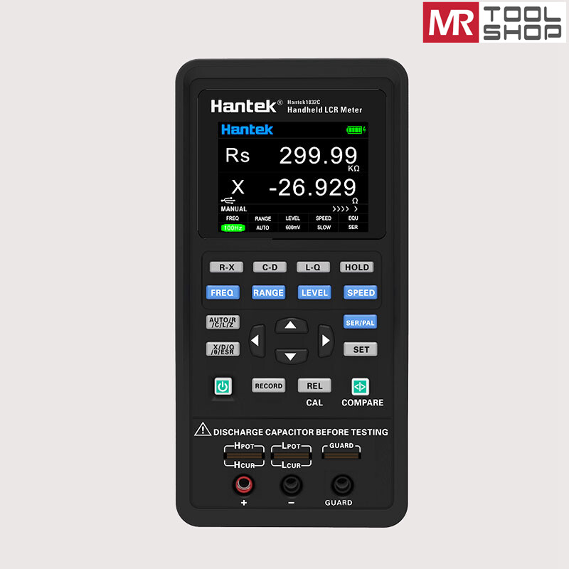 Hantek Digital Handheld LCR Meter Inductance Capacitance Resistance Tester Auto