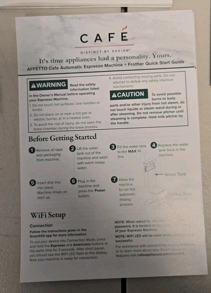 Café Affetto Automatic Espresso Machine + Frother