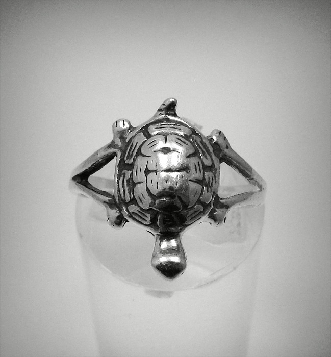Genuine Sterling Silver Ring Solid 925 Turtle Perfect Quality Empress R001249