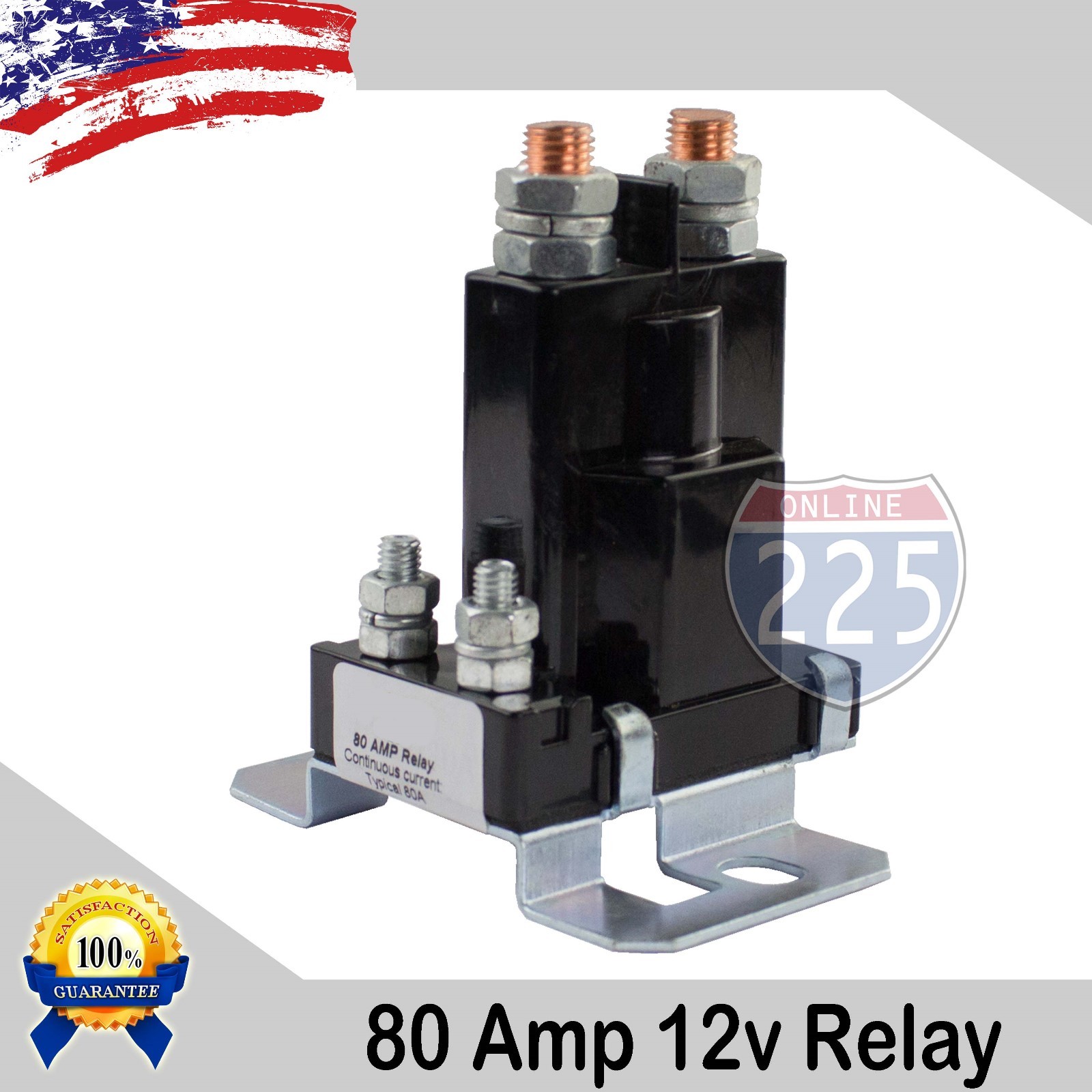80 Amp Heavy Duty High Current Power Performance Dual Battery Isolator Relay US