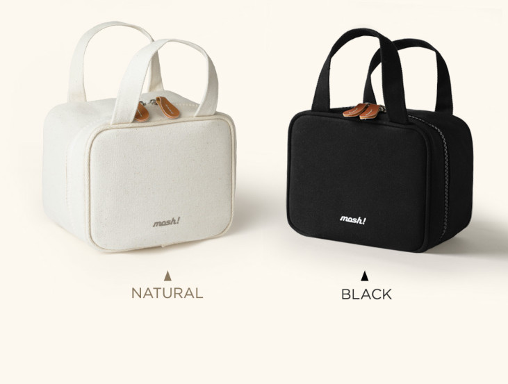 MOSH Lunch Box Cooler Bag Lunch Bag Black/Beige