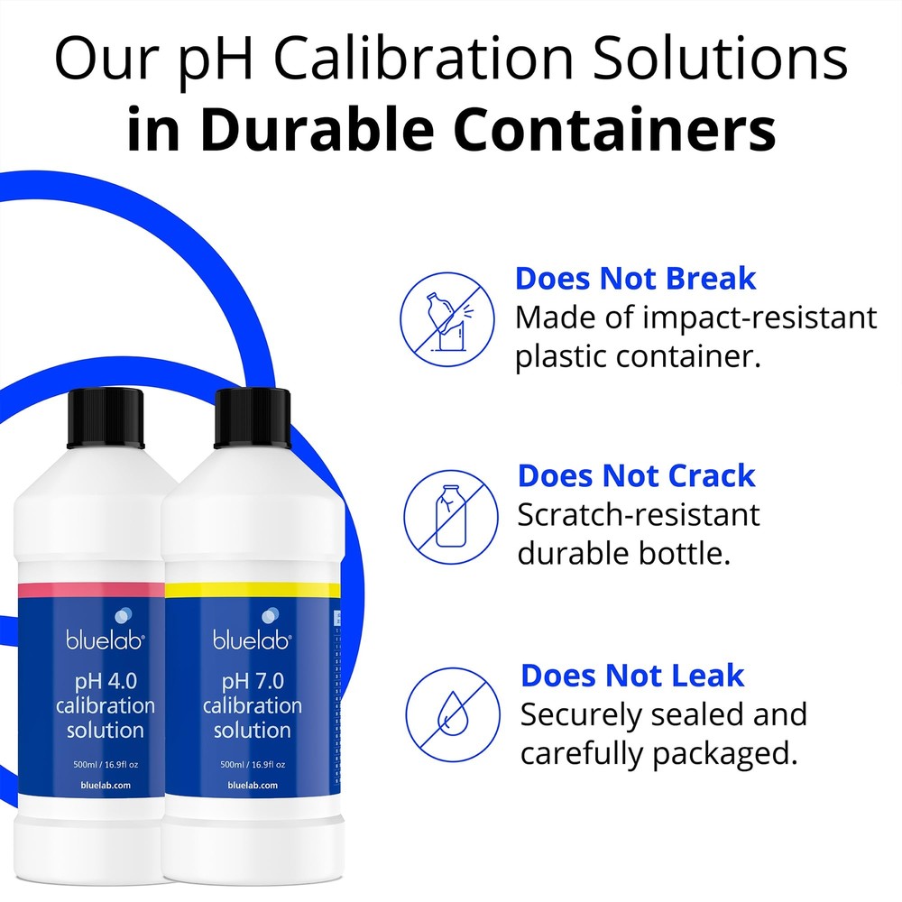 pH 4.0 & 7.0 Calibration Solution Kit - pH Meter & pH Pen Calibration for Bal...