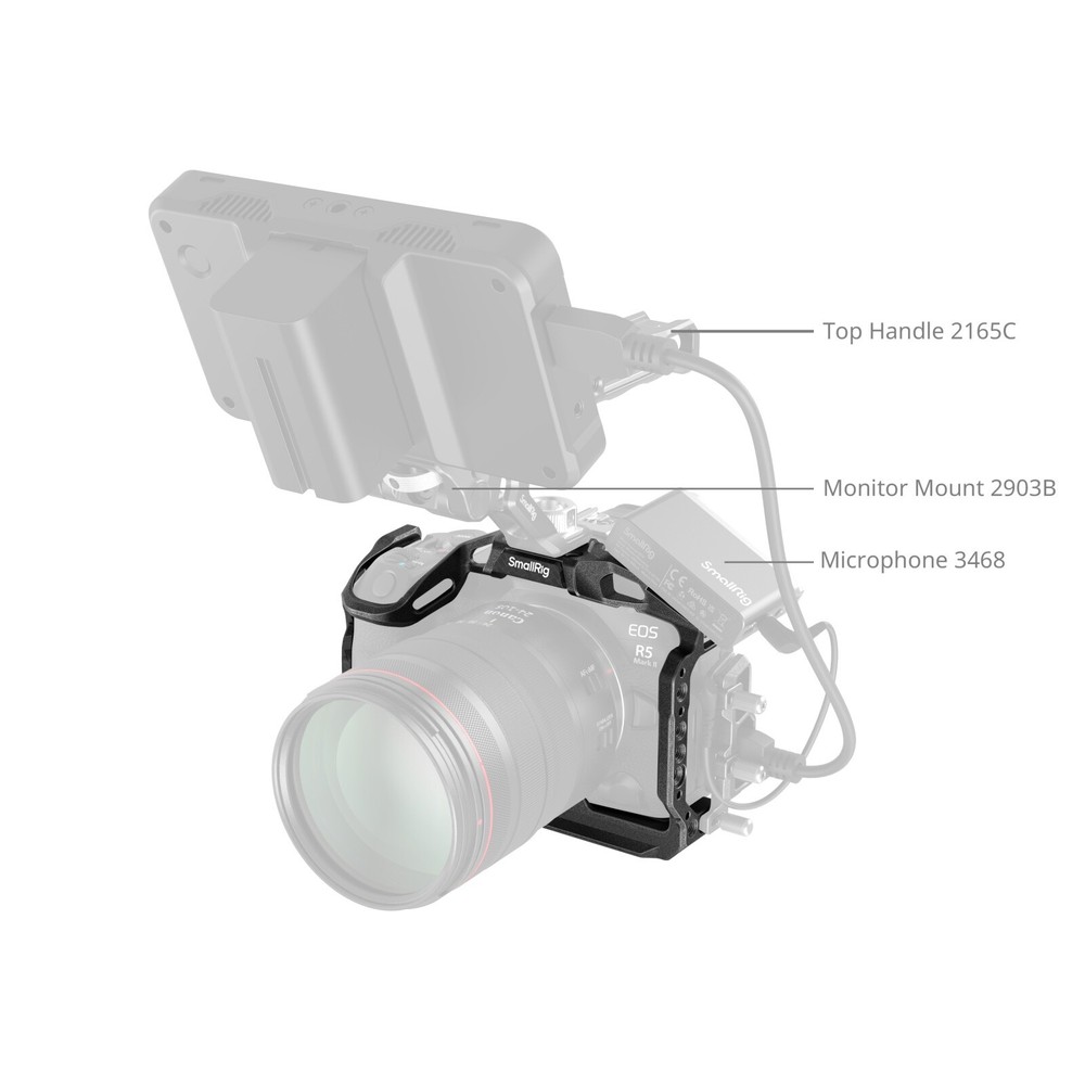 SmallRig "Black Mamba" Cage for Canon EOS R5 Mark II Camera