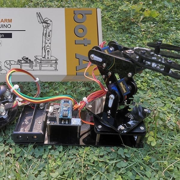 Robotic Arm for Arduino - Step-by-Step Kit for Coding & Electronics Exploration