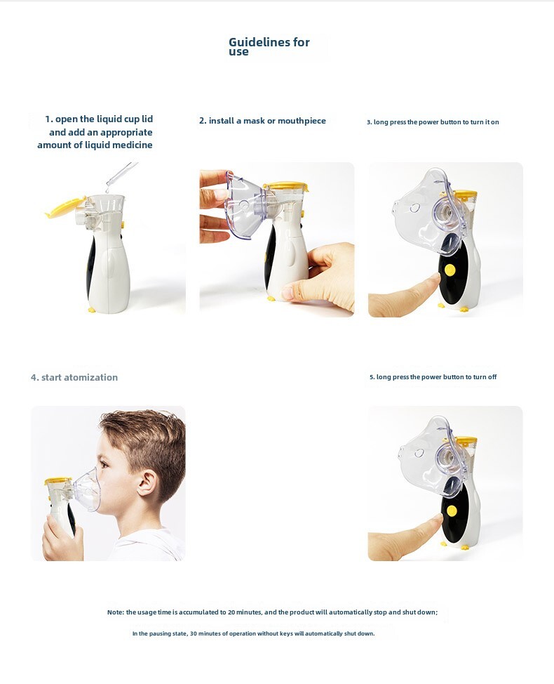 Mesh Atomizer..Nebuliizer .. *Hot Sell Humidifier Inhale Mist Machine qym