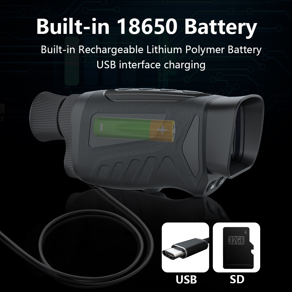 High Definition Infrared Night Vision Thermal Imaging Camera Device Black 1Pc