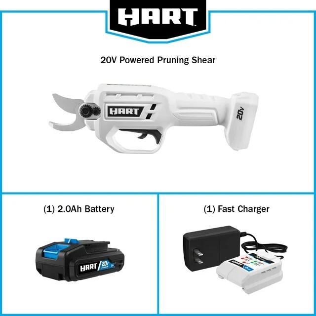 HART 20-Volt Pruning Shears (1) 2.0 Ah Lithium-Ion Battery