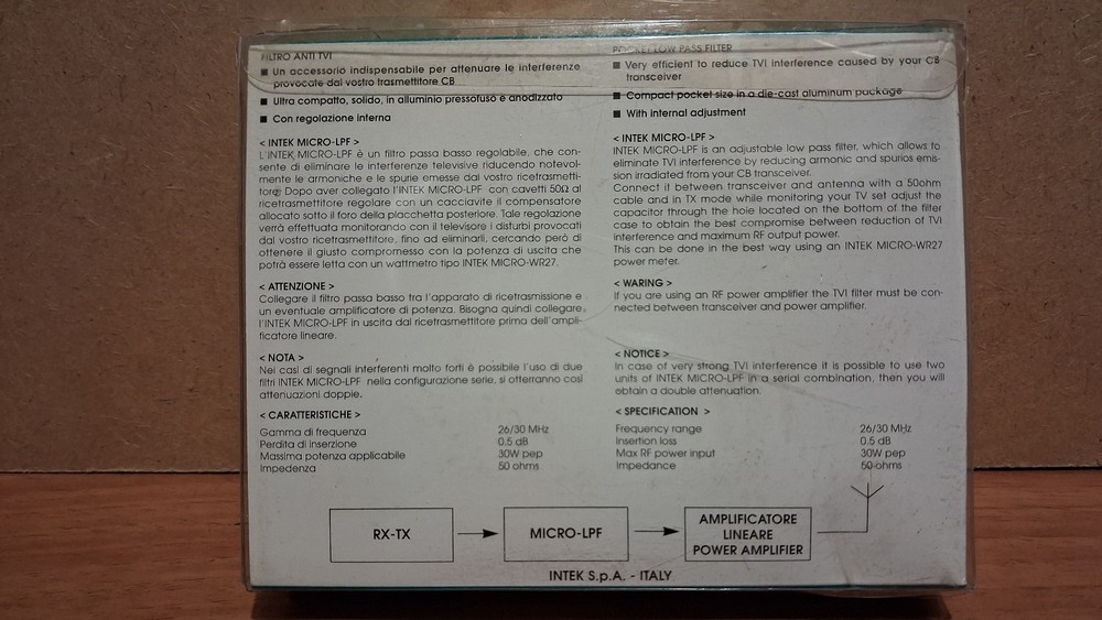 CB RADIO LOW PASS FILTER INTEK