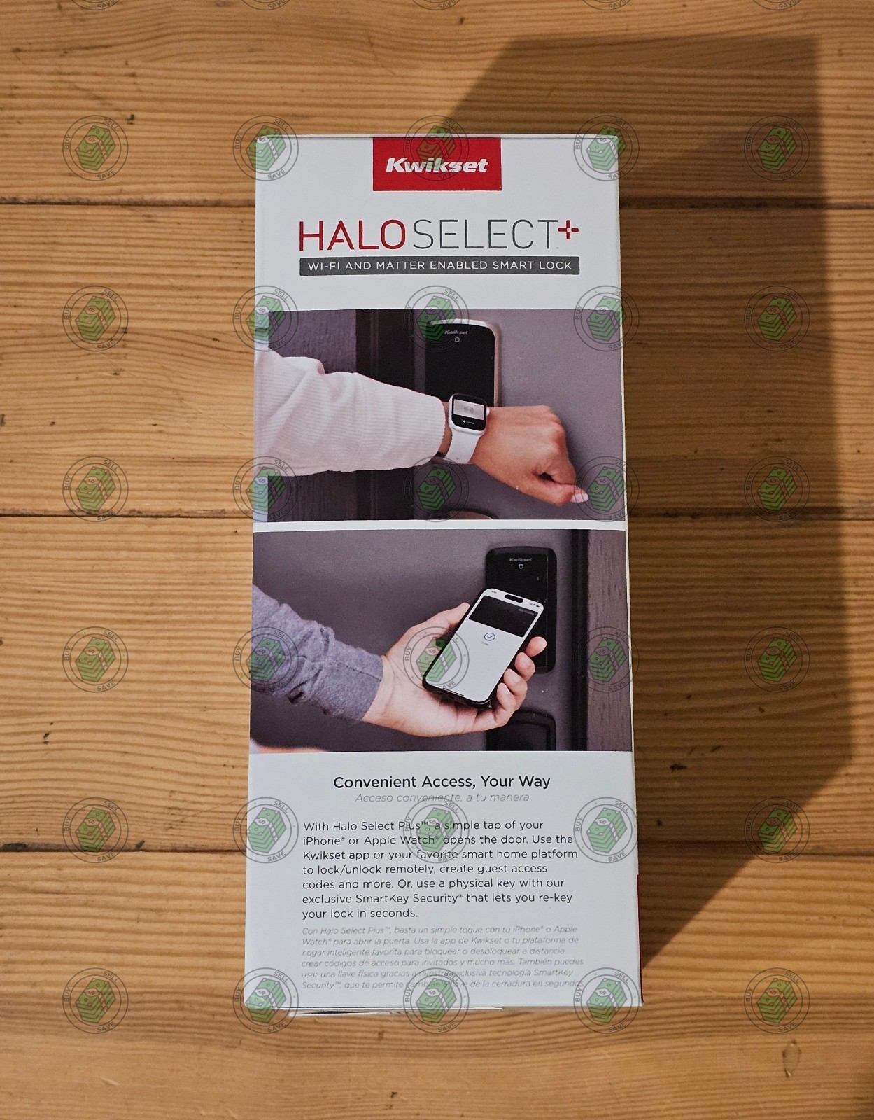 Kwikset Halo Select Plus Wi-Fi Matter Smart Lock Apple Home Keys - Satin Nickel