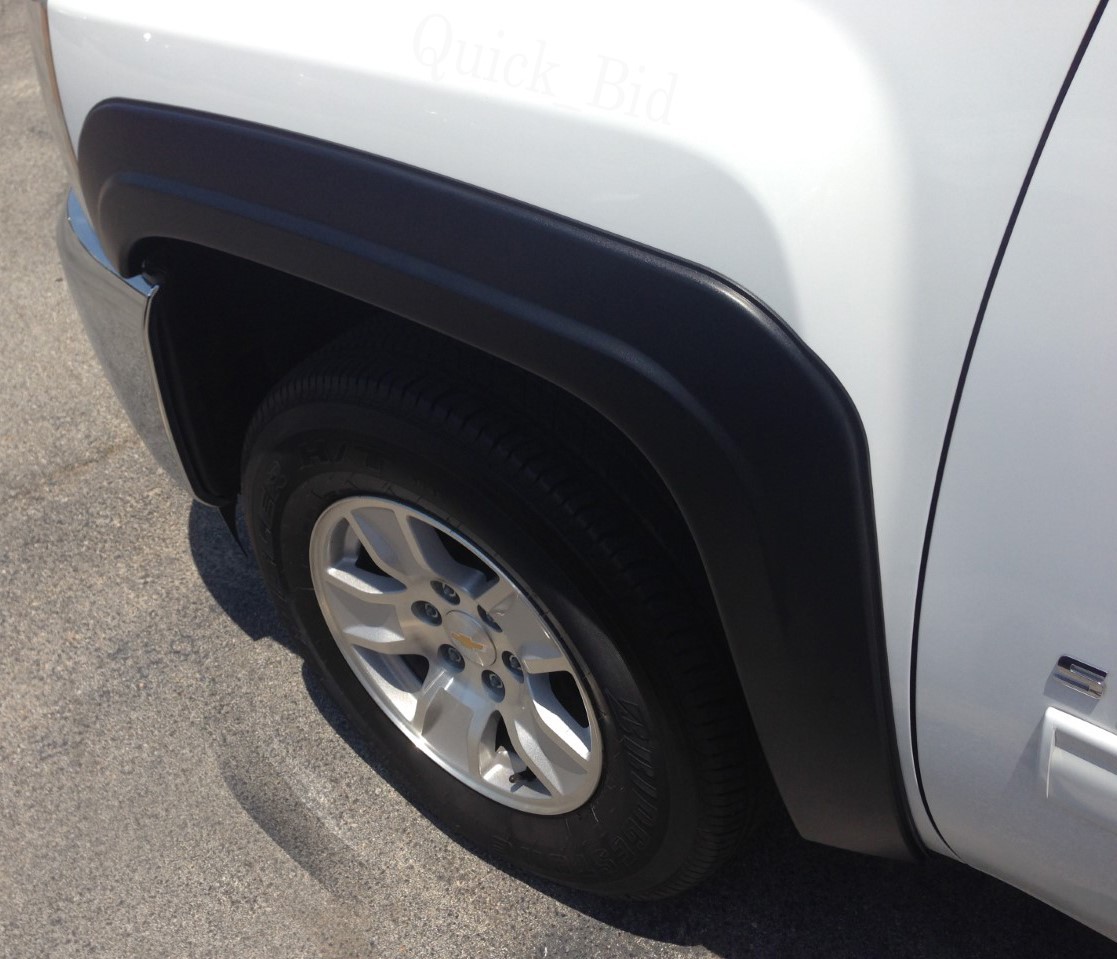 FOR 07-13 SILVERADO 1500 FACTORY STYLE FENDER FLARES STANDARD CAB & EXTENDED CAB