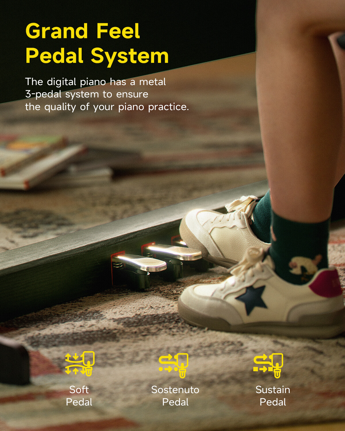 Donner DDP-95 88-Key Weighted Digital Piano with Stand Pedal