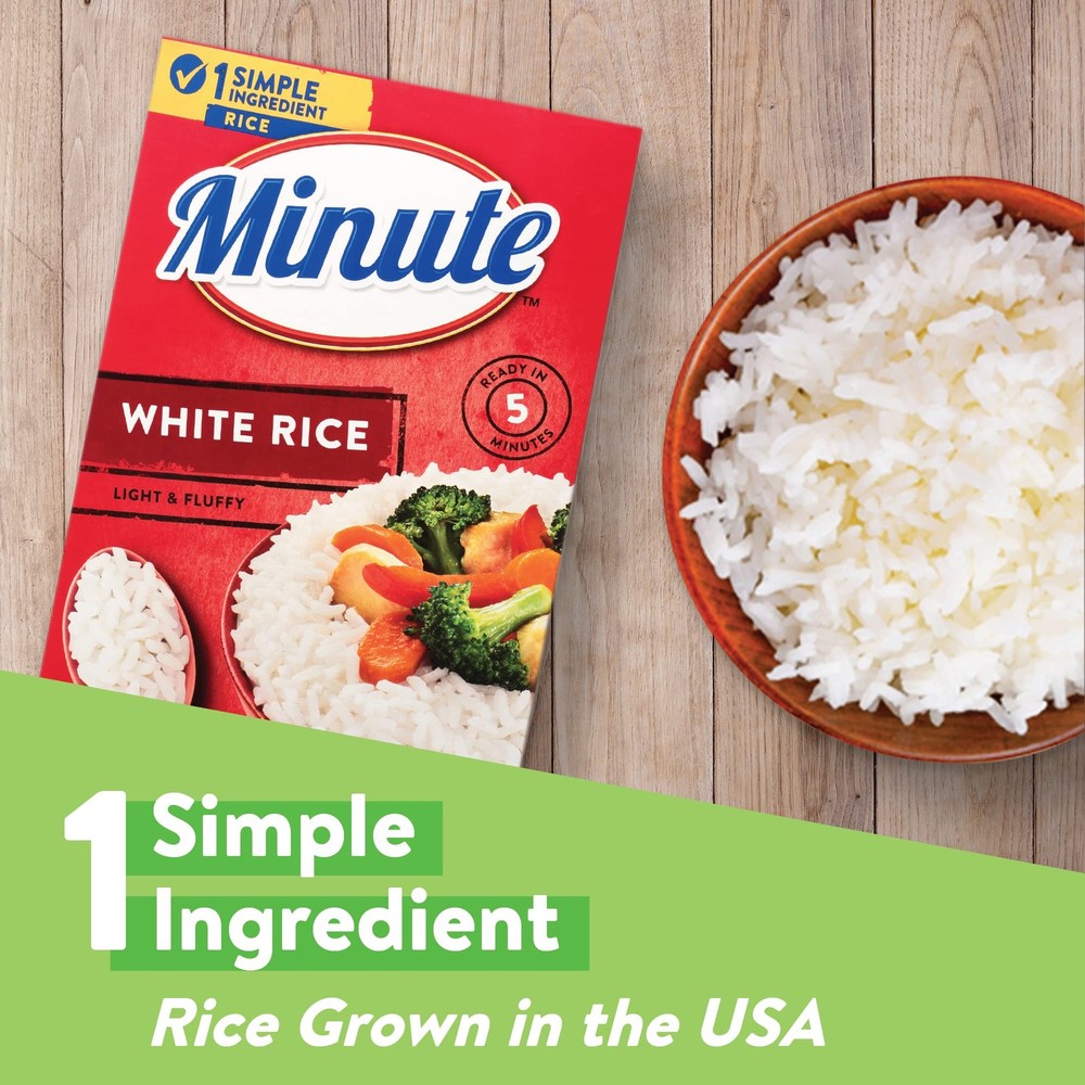 Instant White Rice for Quick Dinner Meals, 14 Ounce Pack