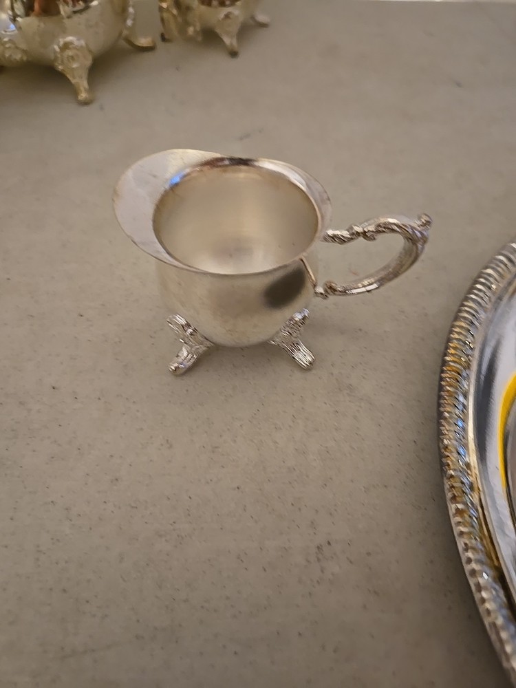 4 Pc. Silver Plated Mini Coffee Set