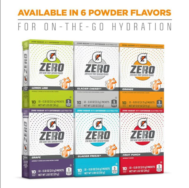 Gatorade Zero Lemon Lime Singles Drink Mix