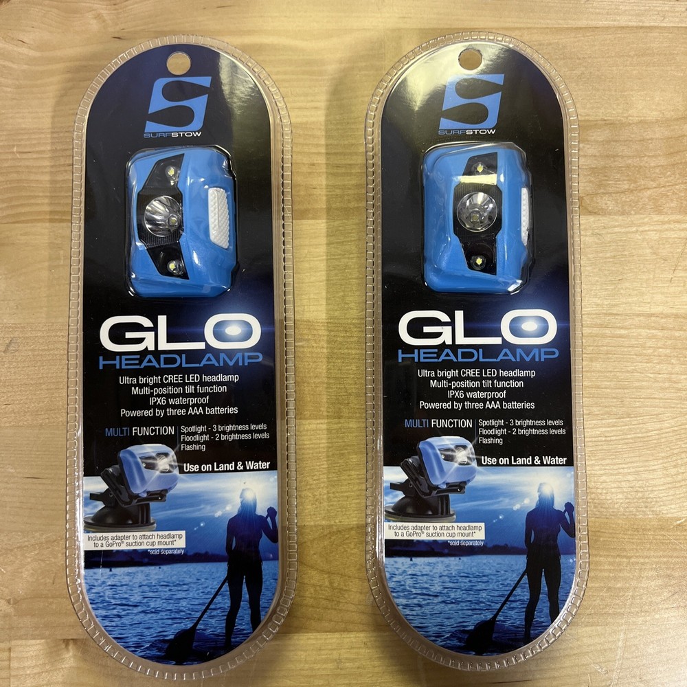 (2 Pack) SurfStow 50305 Glo Headlamp Multi-Position Waterproof