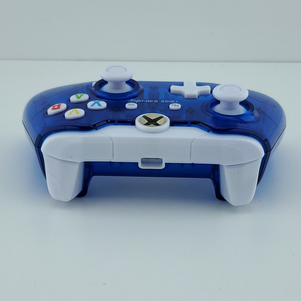 PDP 048-036 Rock Candy Wired Gaming Controller Clear Blue For Xbox One & PC