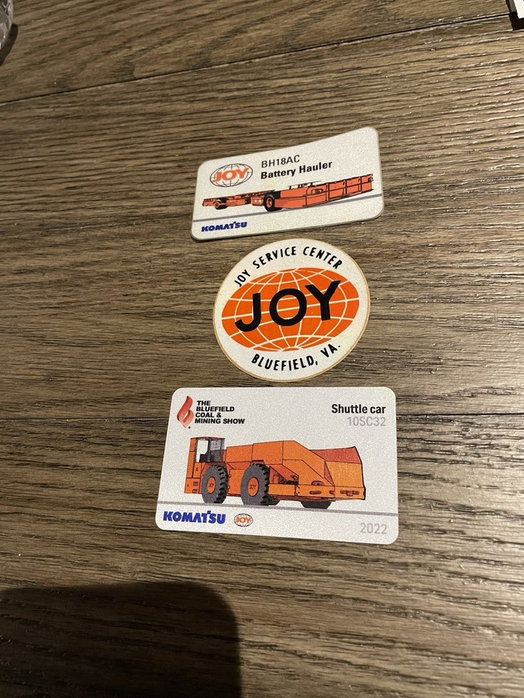 3 JOY Mining Stickers