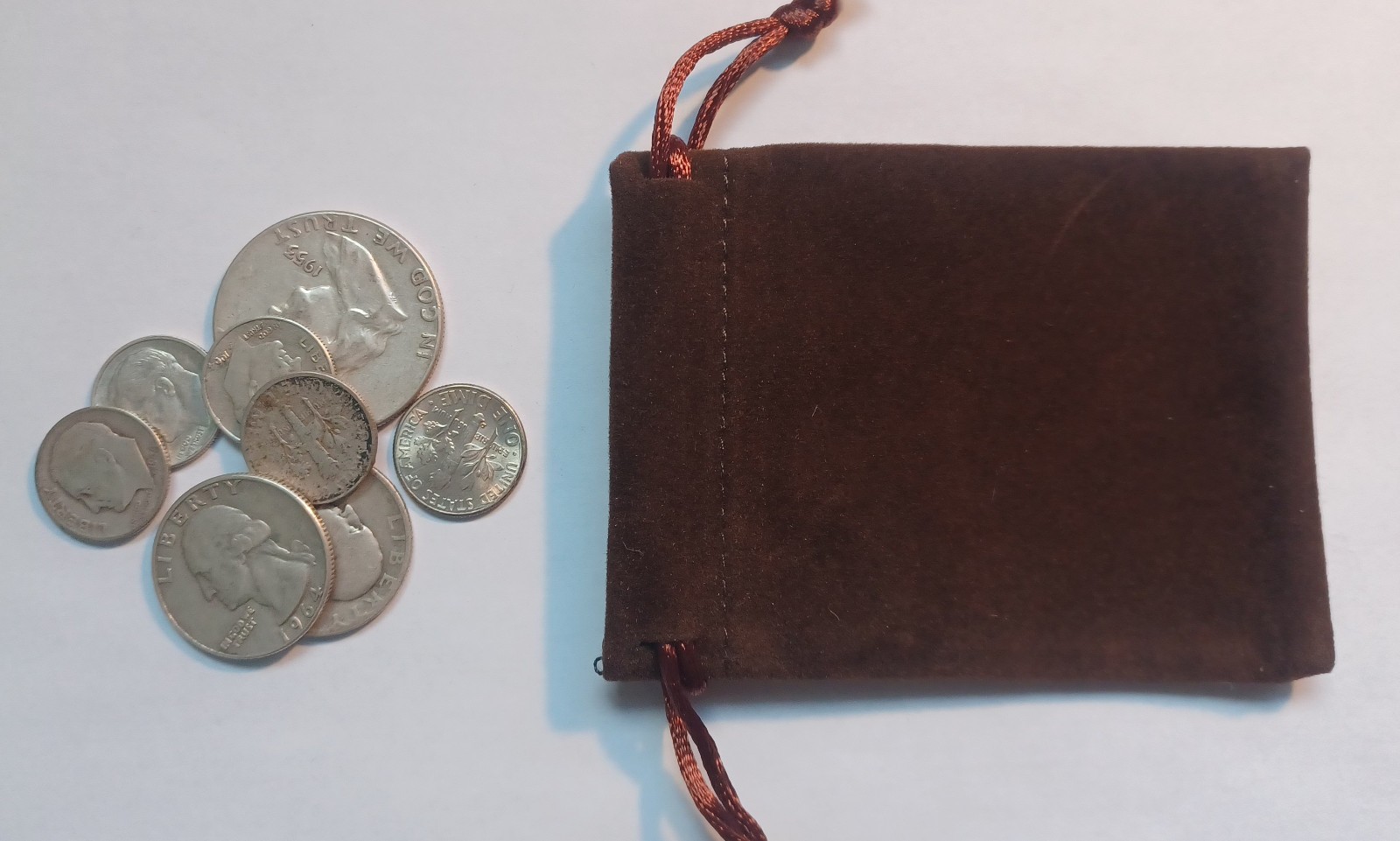 Silver Barter Bag US Junk 90% Silver Half Quarters Dimes $1.50 FV 1 Troy OZ