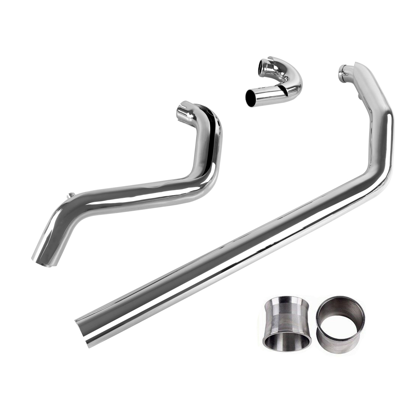 Front Exhaust Pipe Set for Harley 1995-2016 Touring, for Road King, W/ Hardware