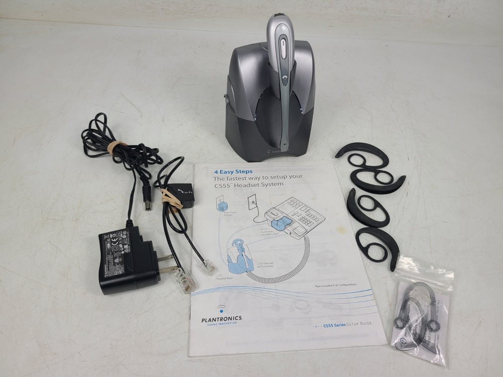 Plantronics CS55 Headset Bundle (TESTED)