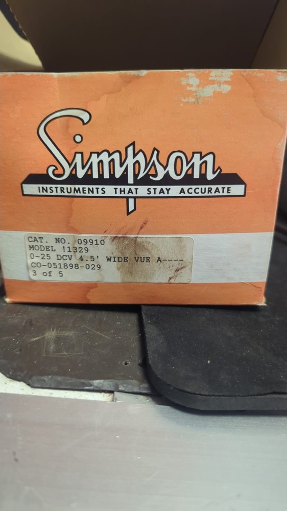 11329 0-15 DCV SIMPSON INSTRUMENTS