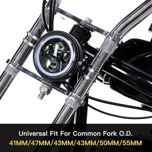 Motorcycle Headlight Bracket with Clamps Motorcycle Headlight Mounting Brackets