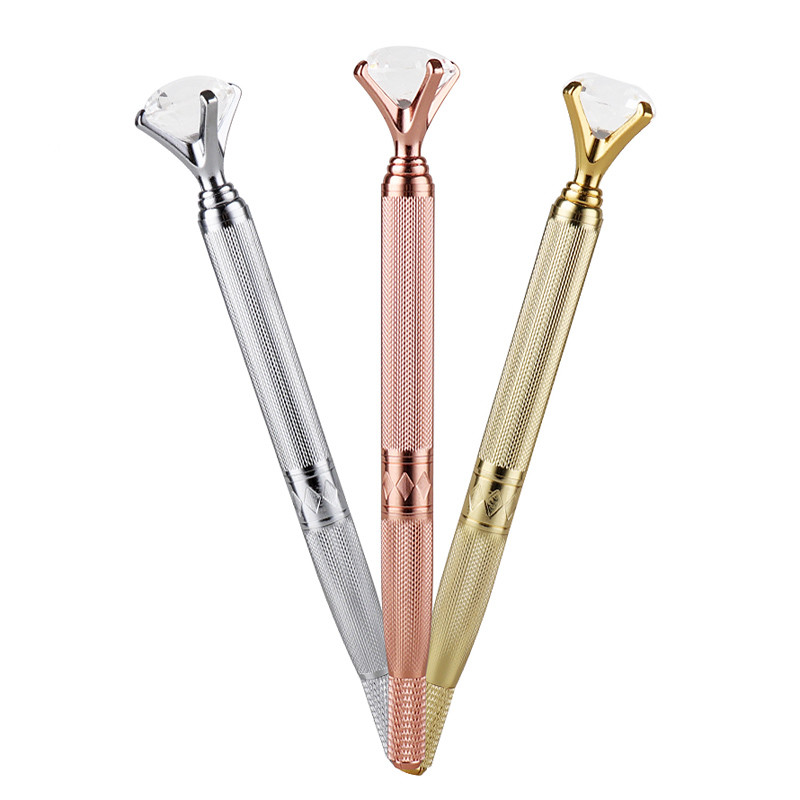 Permanent Makeup Tattoo Diamond Manual Pen+10pcs PCD Microblading Eyebrow Needle