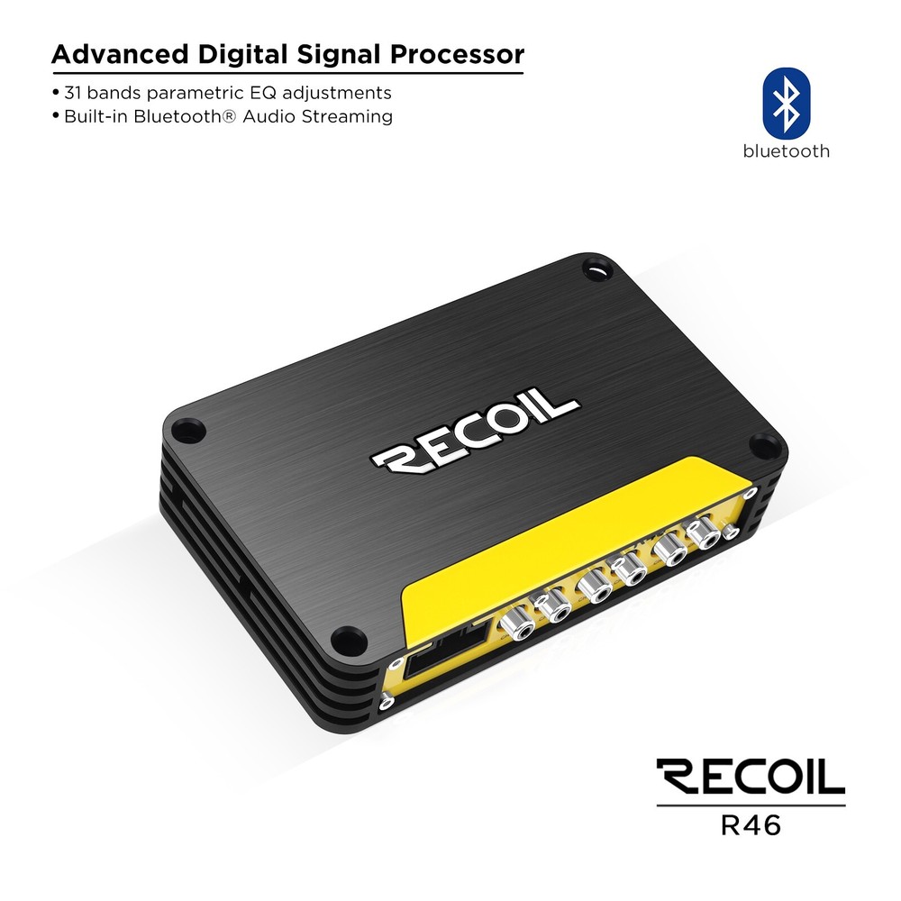 Recoil R46 Audio DSP Digital Signal Processor Equalizer, 4Ch Inputs 6Ch Outputs
