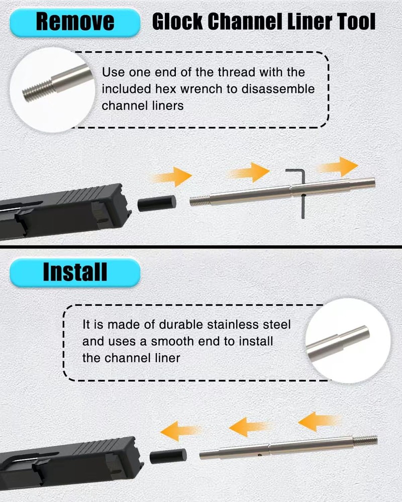 Ltnsimy G-Lock Tool Kit, with Storage Bag, Front Sight Small, Black