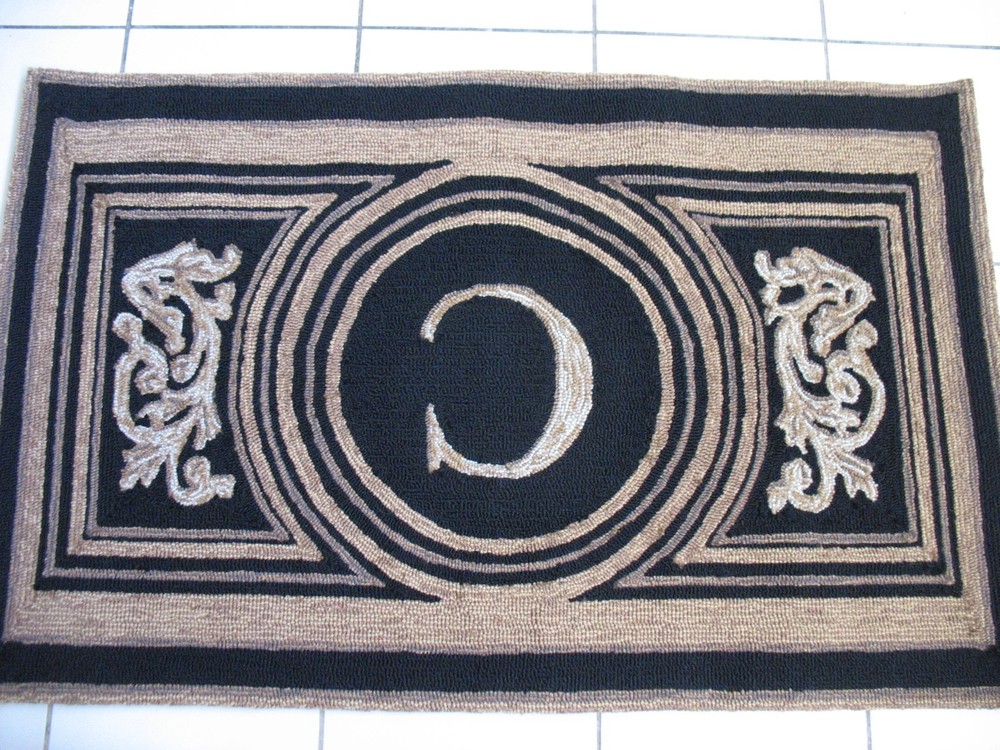 FRONTGATE WINGATE DOOR MATE MONOGRAM (C) NEW, VALUE:$170.00+++