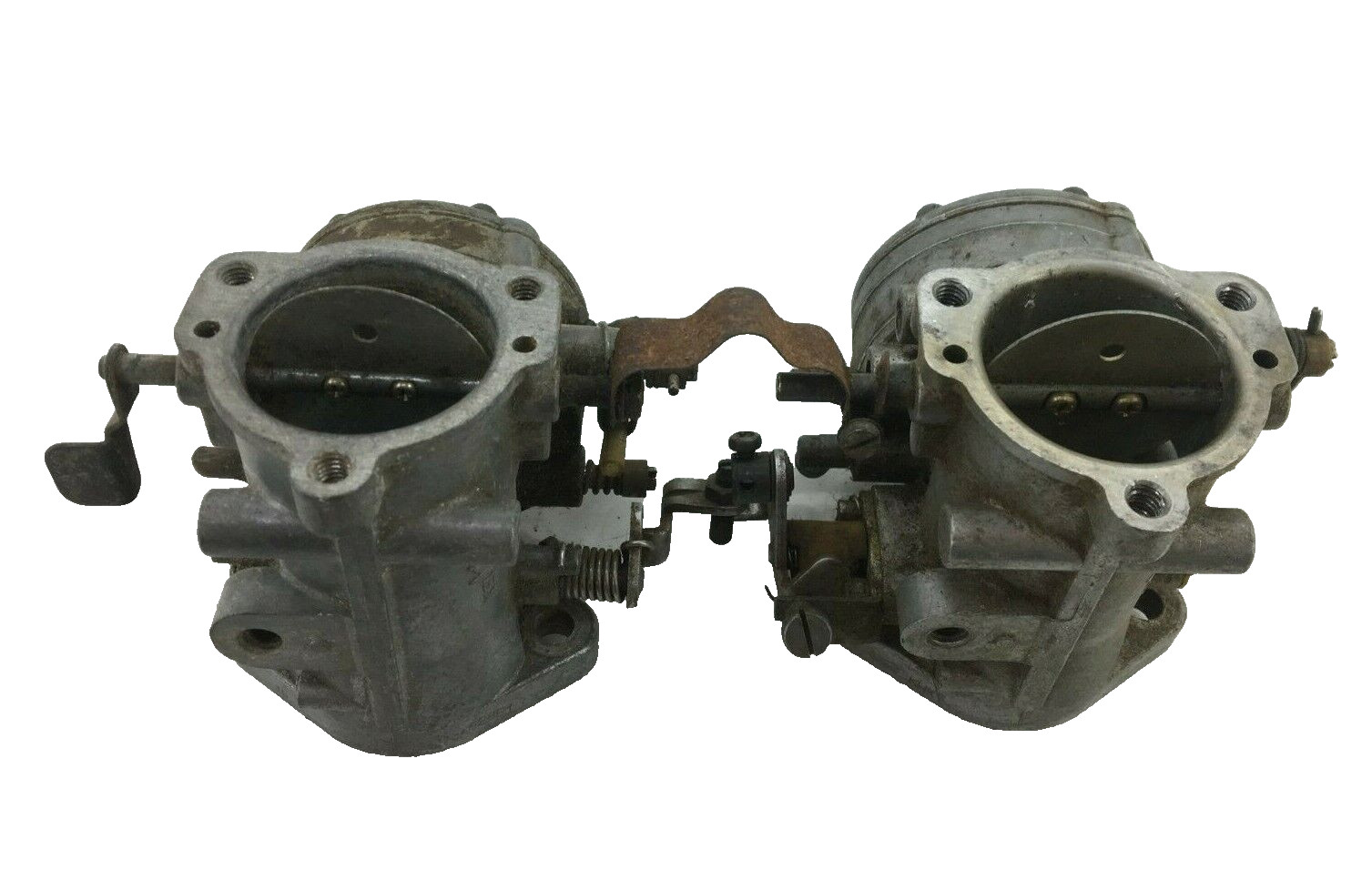 Set Of Snowmobile Keihin Caburetors 828E1 / 846E1 For Parts Or Repair