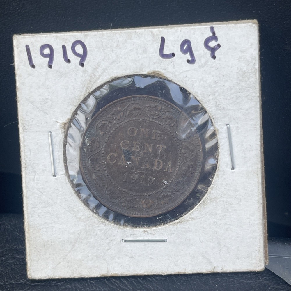 1919 Canada Large Cent Coin