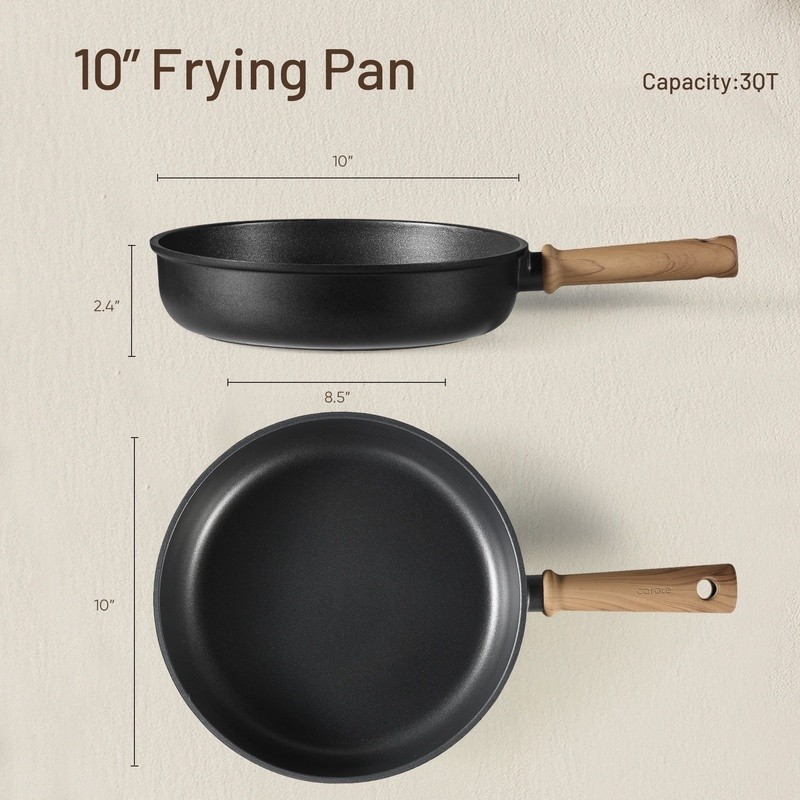Nonstick Titanium Cookware Induction Compatible Easy Clean Durable Handle New