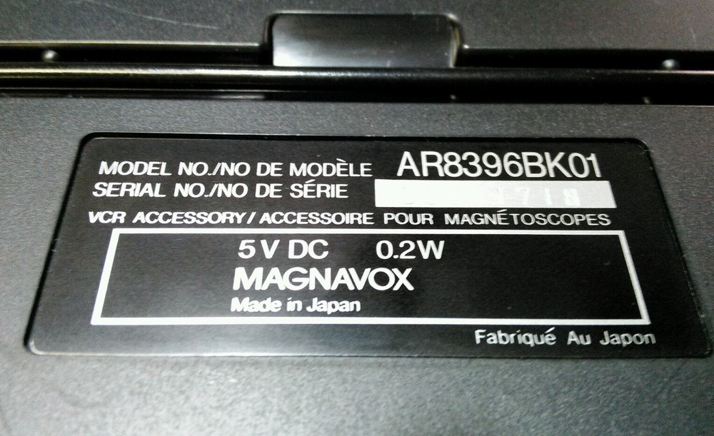 Magnavox Editing Controller No Manuel AR8396BK01