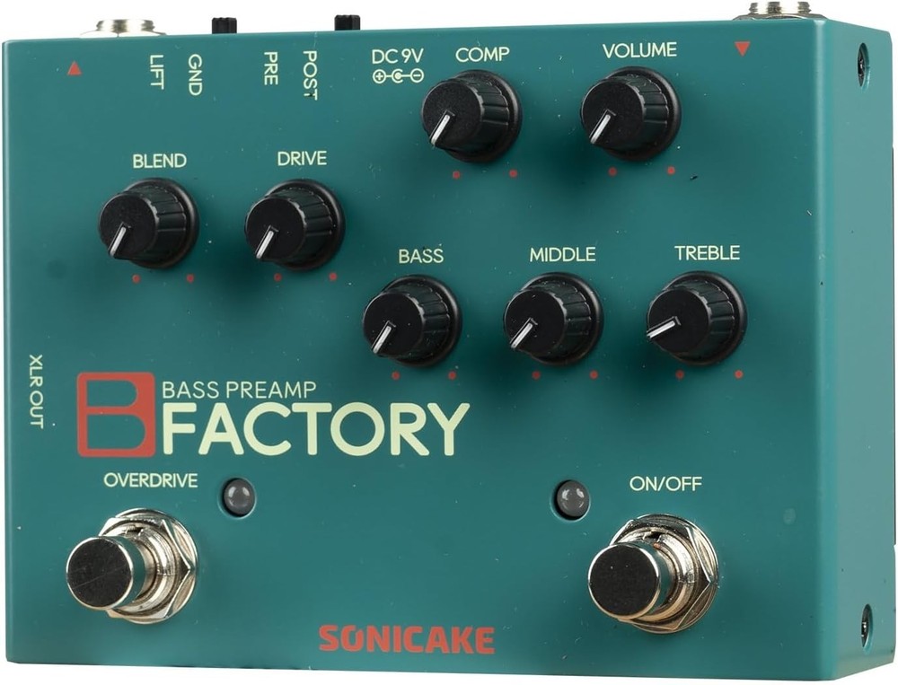 Bass Pedal with Overdrive and Compression Effects