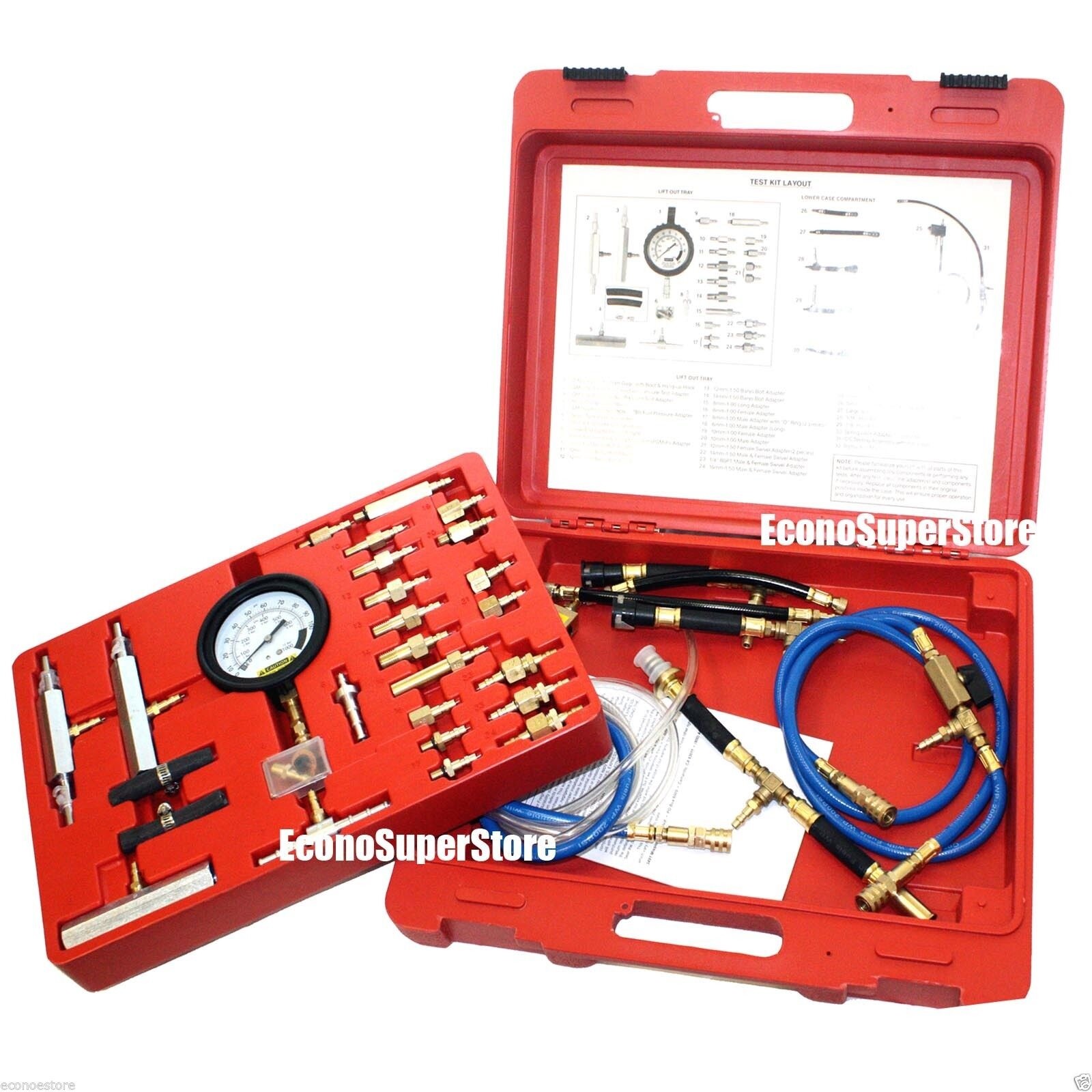 Master Fuel Injection Pump Pressure Test Kit CISE CIS Metric SAE GM FORD VW BMW