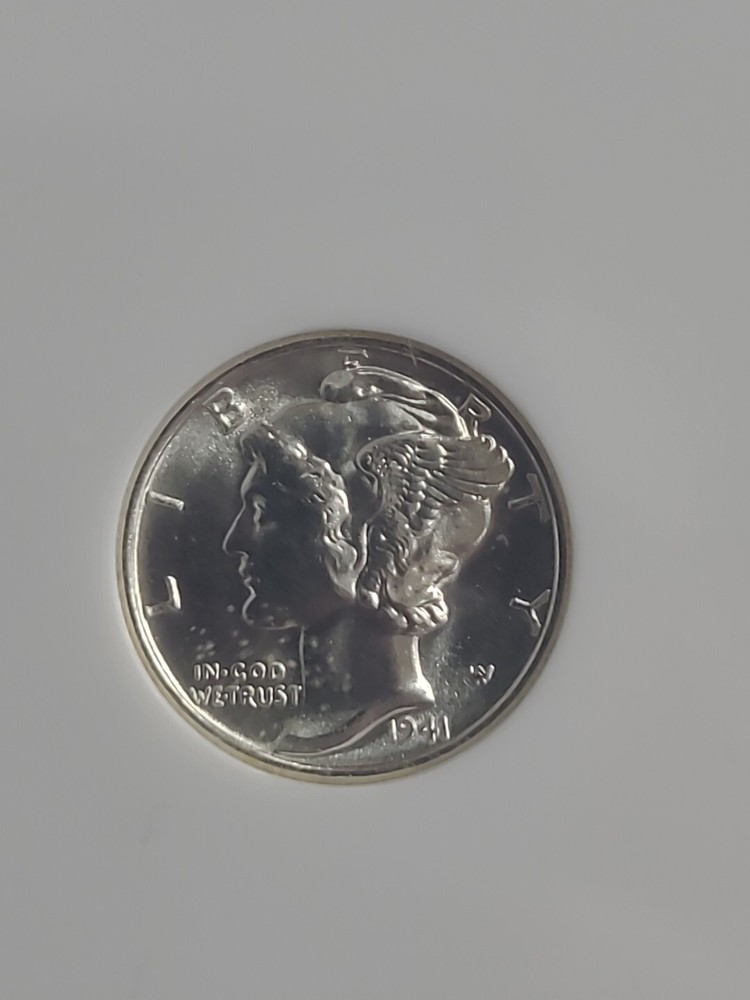 1941-S MERCURY DIME PCGS MS67 GEM .10 htf grade 90% silver