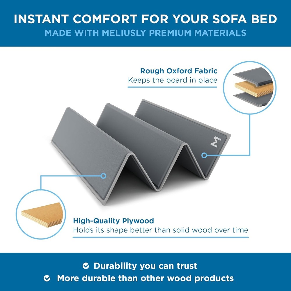 Sleeper Sofa Support Board Queen Size 60x48 Heavy Duty Wood Sofa Bed Board Pull