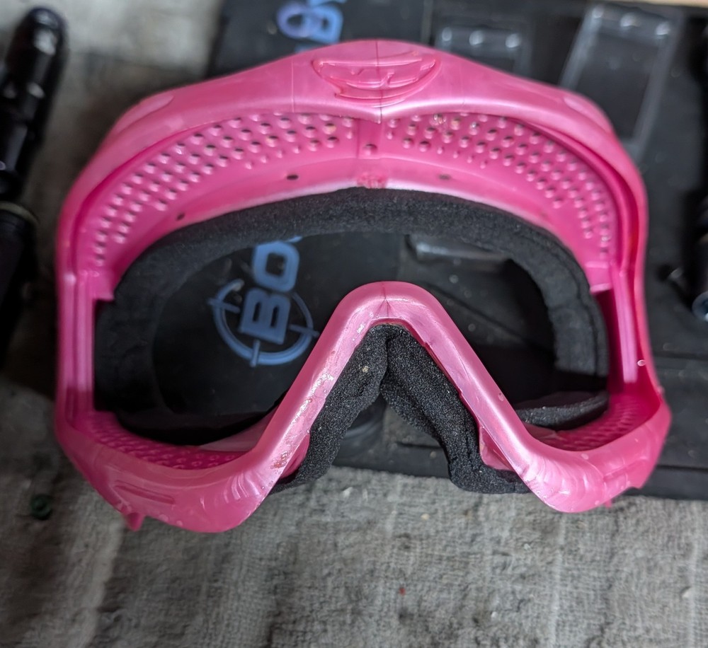 Pink Old School JT Flex Frames Paintball Mask