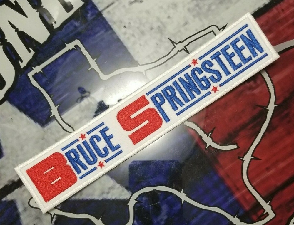 LARGE EMBROIDERED BRUCE SPRINGSTEEN COLORFUL PATCH (Please Read Ad)