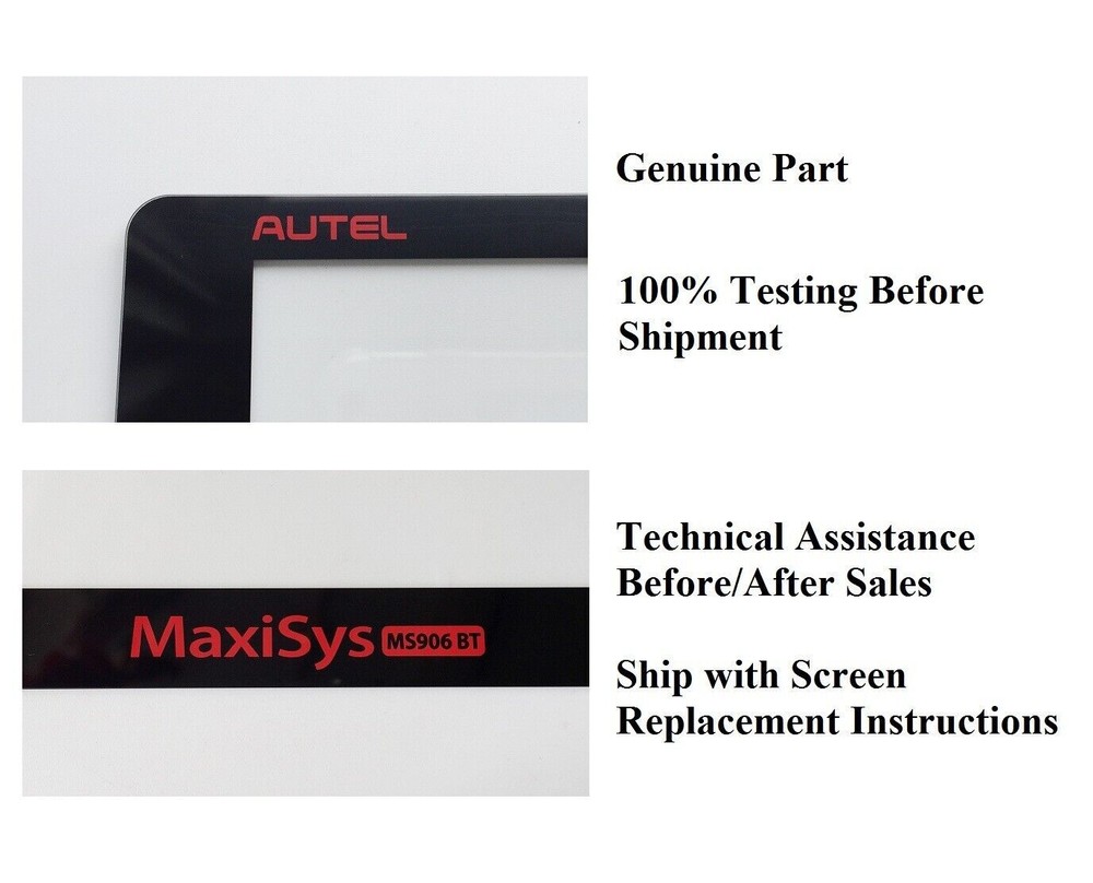 Touch Screen Digitizer Replacement for Autel MS906BT Scanner