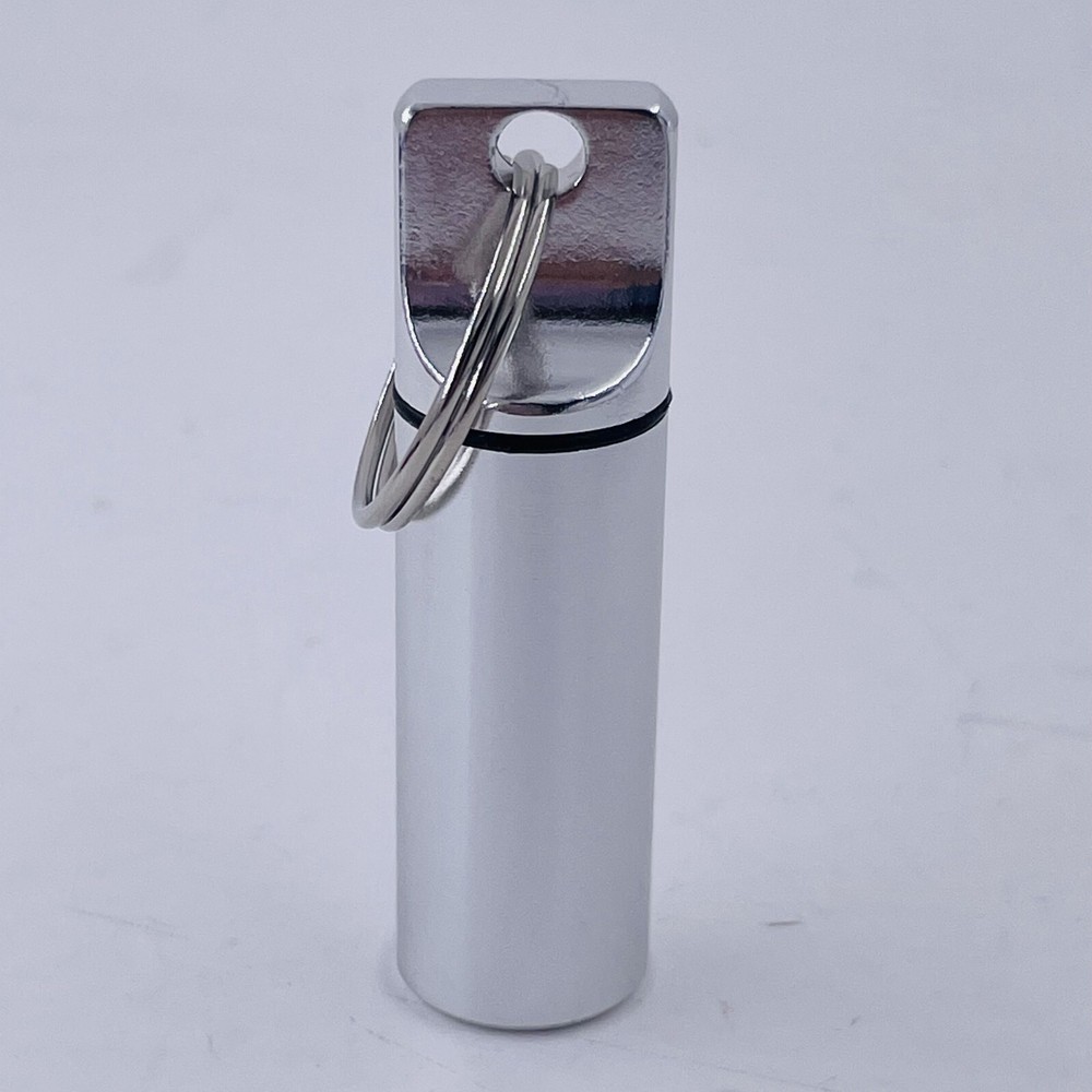 5pcs Waterproof Mini Pill Box Case Holder Container Metal Capsule Tool Keychain