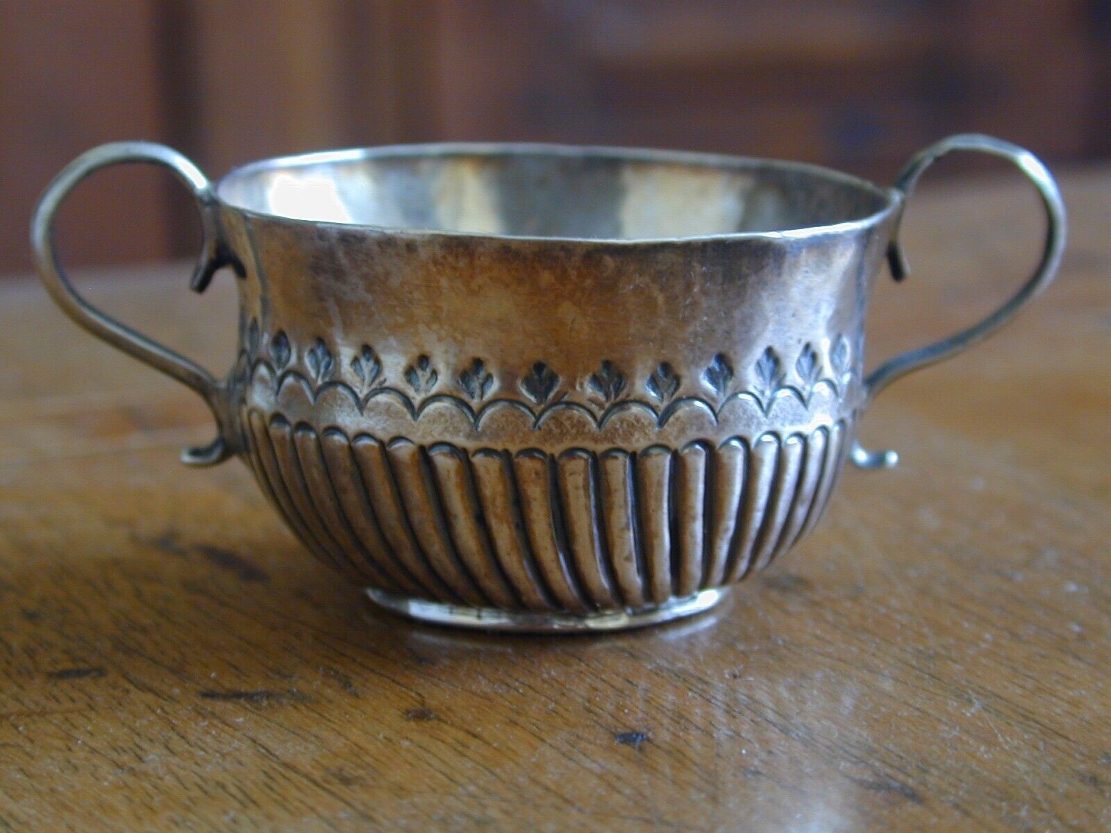 Early George I Britannia Sterling Silver Miniature Caudle Cup London 1718