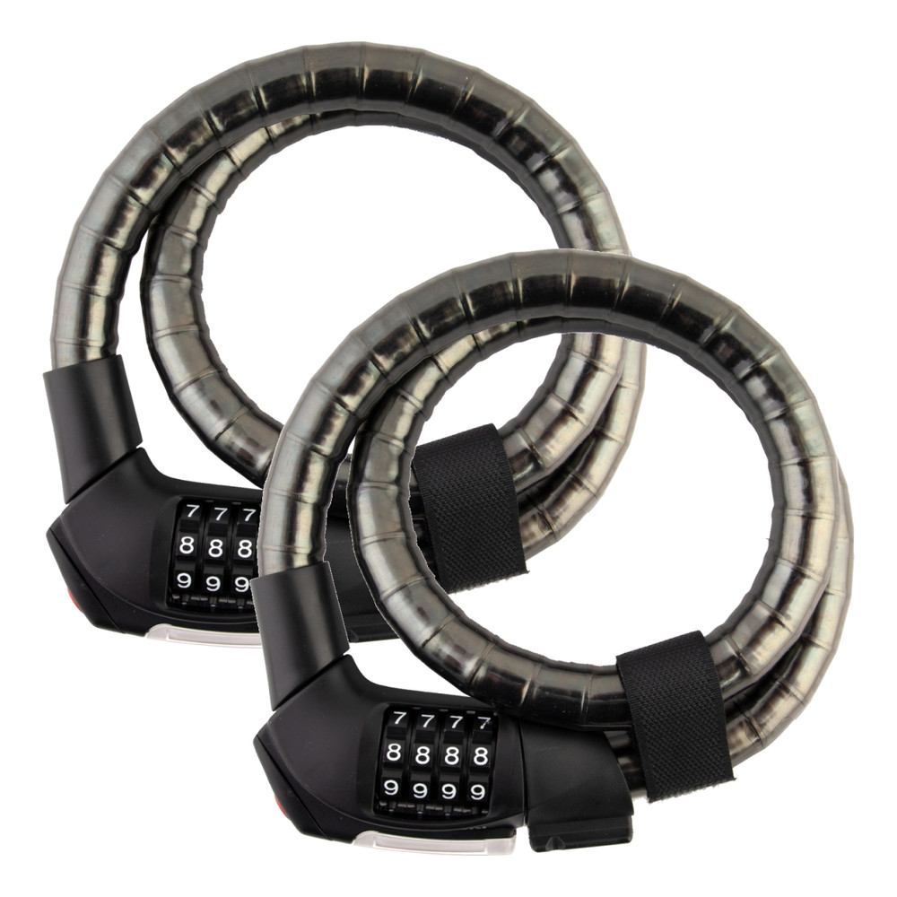 Kryptonite KryptoFlex 2080 Armored Combo Lock & Premium LED Lighting for