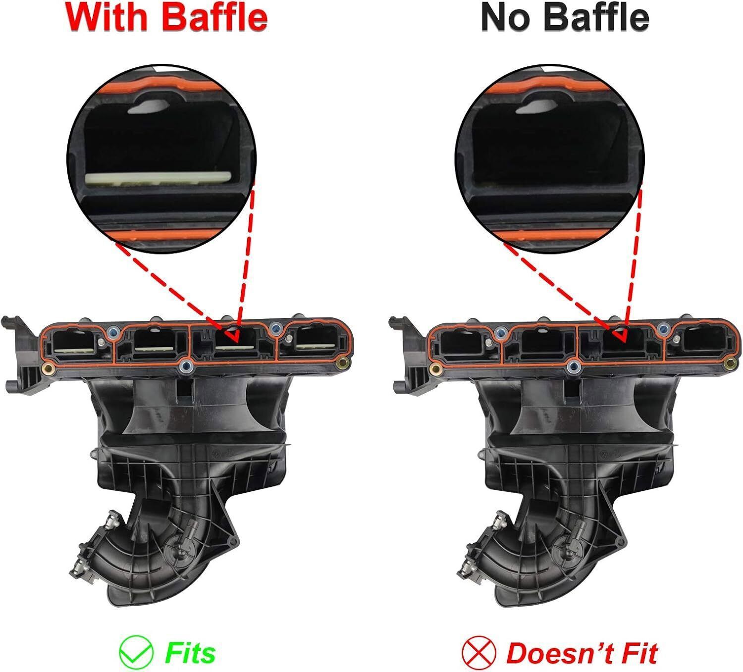 Intake Manifold w/ Runner Control Valve For 07-17 Jeep Patriot Compass Caliber