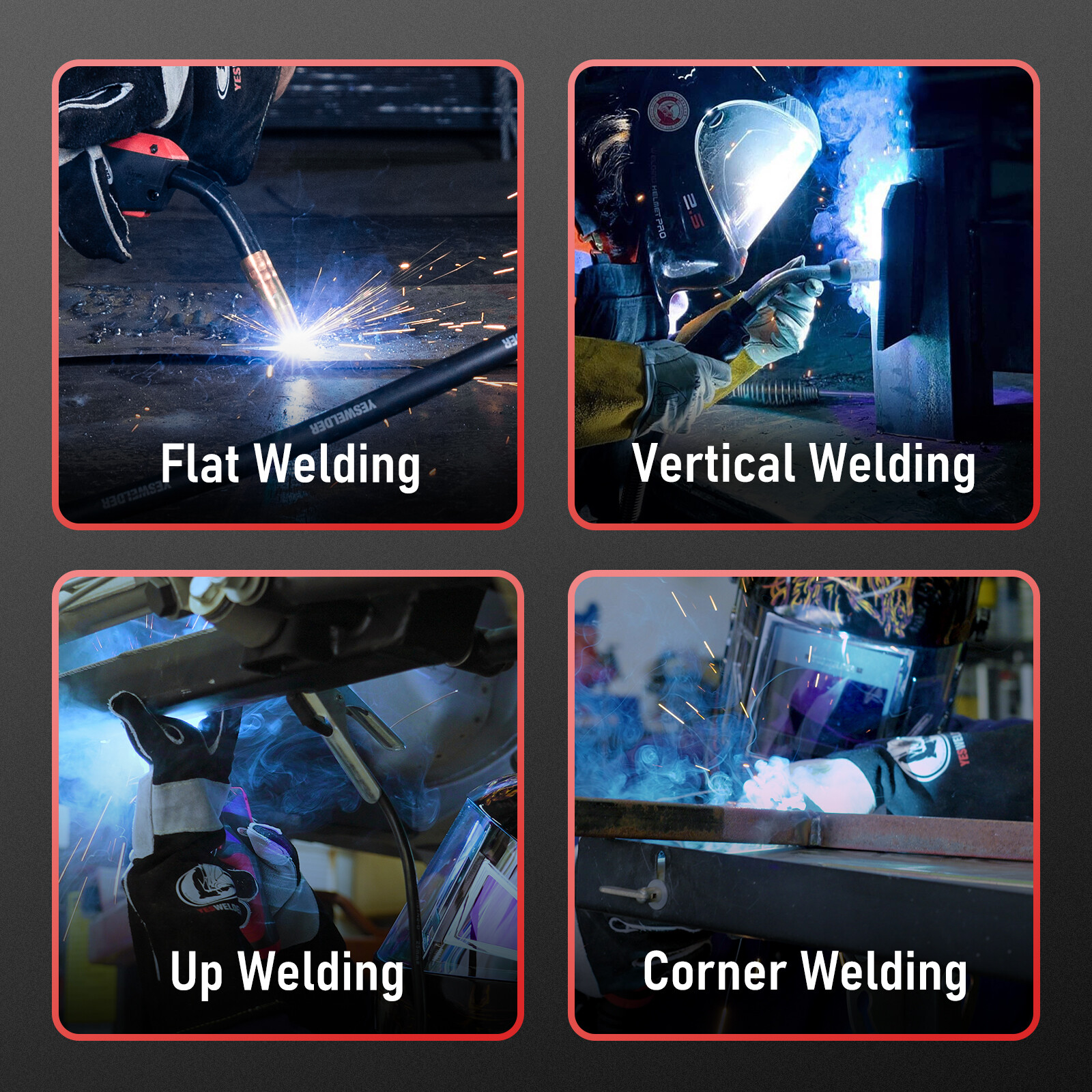 YESWELDER E71T-GS .030'' Gasless Flux Core Wire - 2lb Spool (5-Pack)