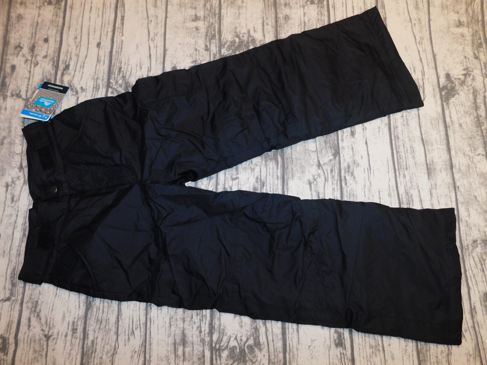 NEW COLUMBIA SNOW PANTS WATERPROOF SKI PANTS BLACK KIDS GIRLS S 7 8