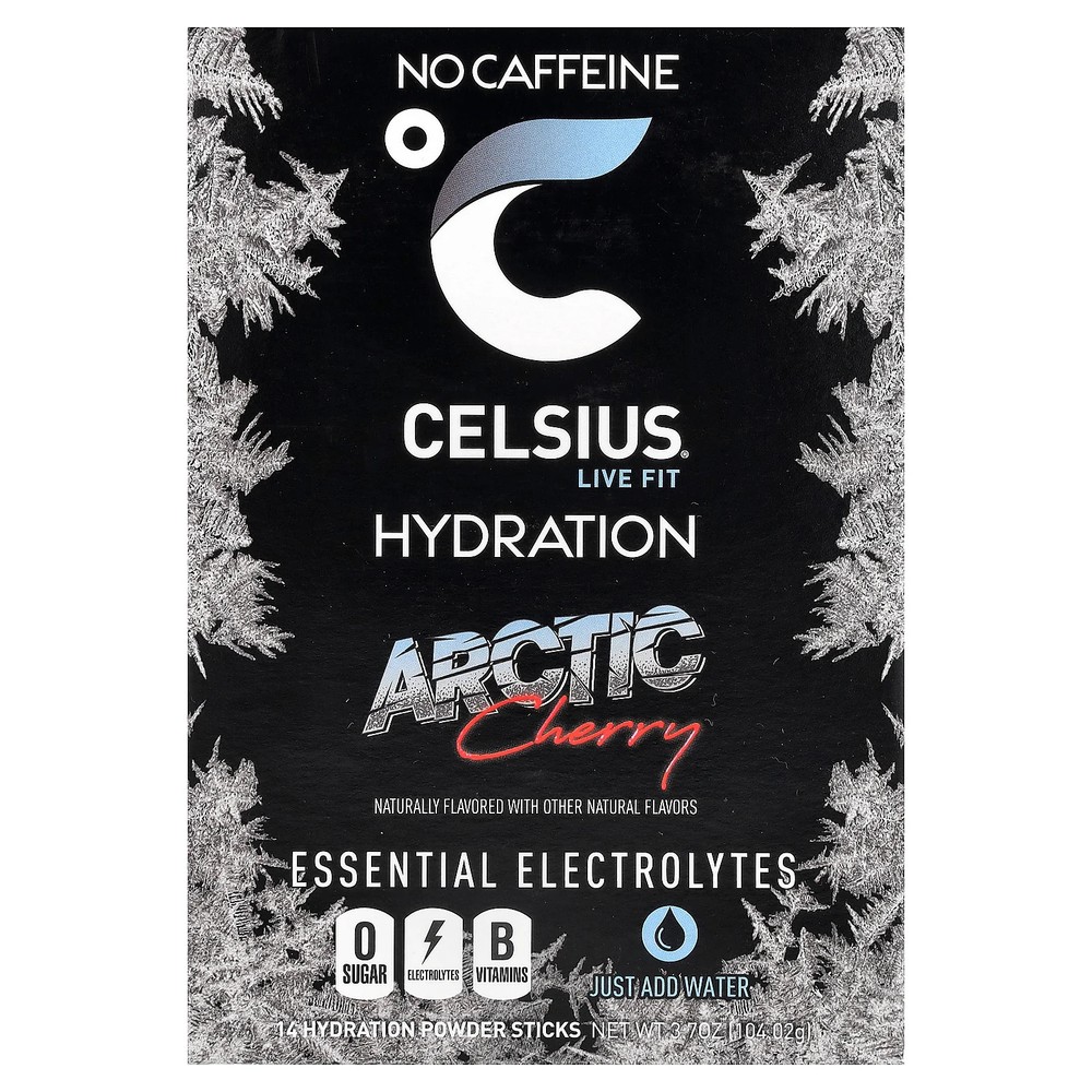 Live Fit, Hydration, Essential Electrolytes, No Caffeine, Arctic Cherry, 14