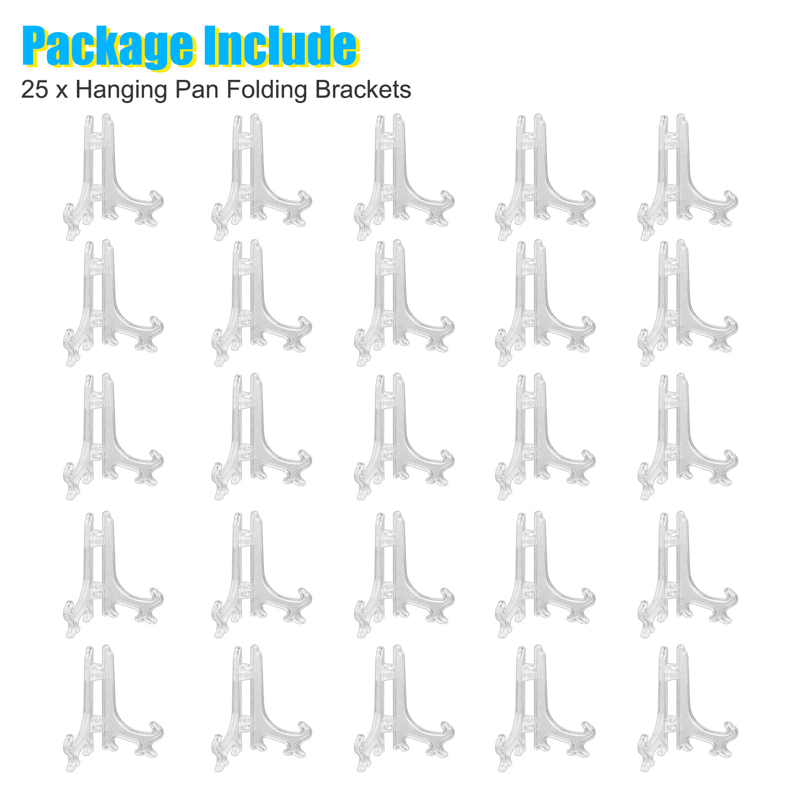 25Pcs Easel Display Stand Plate Foldable Bracket Picture Photo Frame Card Holder